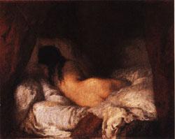 Jean Francois Millet Reclining Nude oil painting image